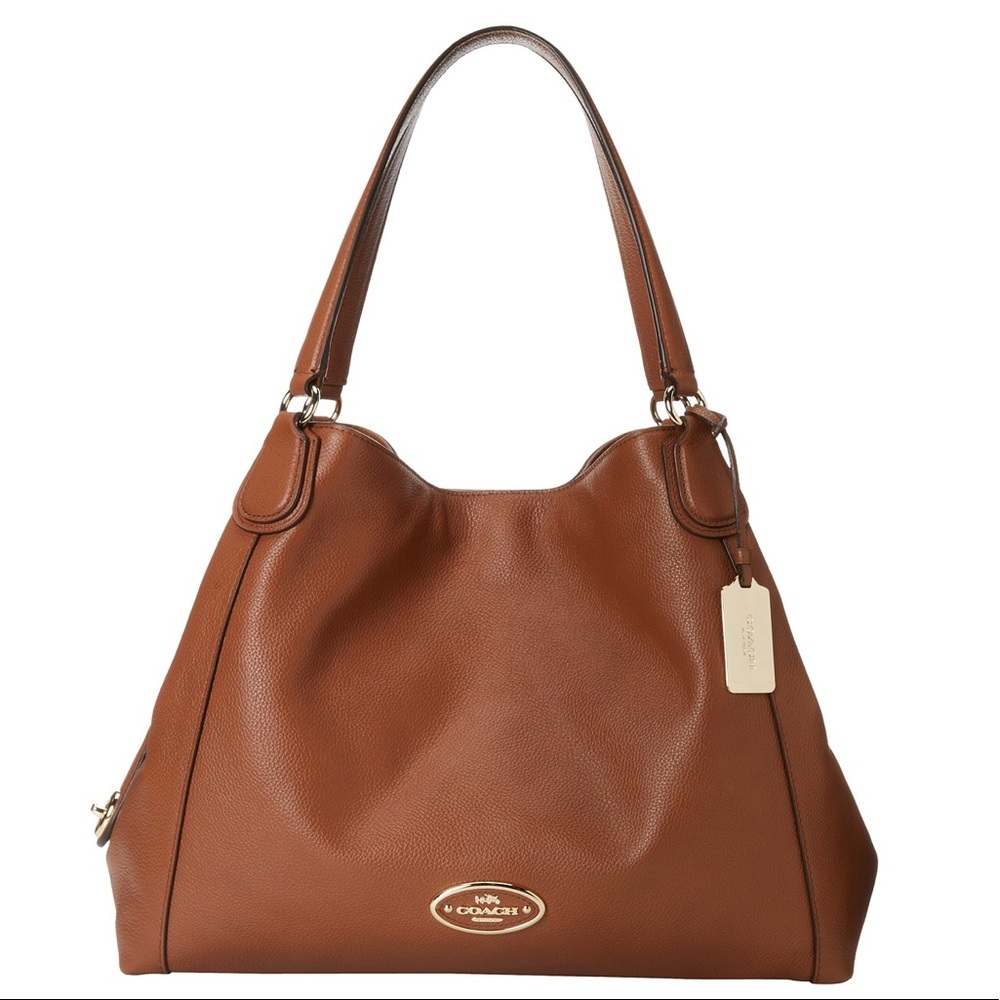 Coach Edie Leather Shoulder Bag
